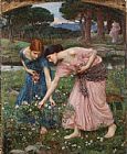 John William Waterhouse Gather ye rosebuds while ye may I painting